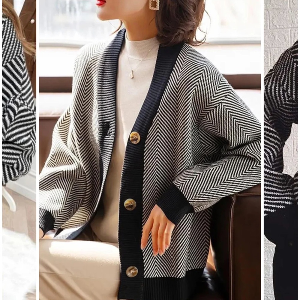 PREMIUM LUXE ITALIAN KNITTED CARDIGAN OVERSIZED SWEATER
